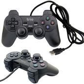 Bilgisayar Oyun Kolu Titreşimli Joypad Trio TR-900 - Siyah