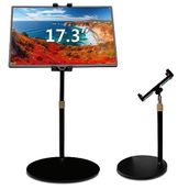 Bimo iPad için Tablet Standı Tutacağı, 15.6 '', 17.3 '', Ayarlanabilir Yükseklik ve Ağır Taban için Taşınabilir Monitör Standı Tutacağı, 4.7 '' - 17.3 '' Tablet, Smartphpne, Ekran ile Uyumlu