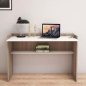 Bimossa S6020 Nazende Ceviz/Beyaz Çalışma Masası
