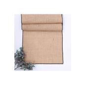 Bimotif 45x200 cm Siyah Overlok Kenarlı Jüt Runner