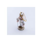 Bimotif Yılbaşı Süsü, Asalı Kurşun Asker, 10 Cm, Beyaz 1 Adet