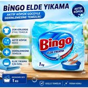 Bingo Elde Yıkama 1 kg Toz Deterjan (10 adet)