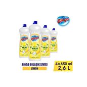 Bingo Sıvı Elde Bulaşık Deterjanı Limon 650ml X 4 Adet