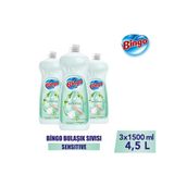 Bingo Sıvı Elde Bulaşık Deterjanı Sensitive 1500ml X 3 Adet