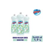 Bingo Sıvı Elde Bulaşık Deterjanı Sensitive 650ml X 3 Adet