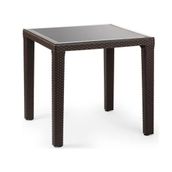 Bintaş Mobilya Venge Rengi Dış Mekan 80x80 cm Bahçe Cafe Masası