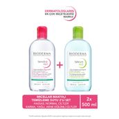 Bioderma H2O Micellar Makyaj Temizleme Suyu 2'li Set Hassas ve Normal & Karma, Yağlı ve Akne Eğilimli Ciltler