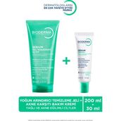 Bioderma Sebium Bakım Kremi 40 ml ve Arındırıcı Yüz Temizleme Jeli 200 ml
