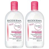 Bioderma Sensibio H2O 2x500 ml Yüz ve Makyaj Temizleme Suyu