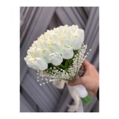 Bioren Dik İncilerle Süslenmiş Sararmaz Lale Gelin Çiçeği (Gelin Çiçeği, Nikah Çiçeği, Atma Çiçeği)
