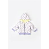Biorganic Lila 61456 Kız Bebek Fermuarlı Ceket