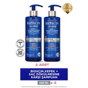 Bioxcin Men Sport Kepek ve Saç Dökülmesine Karşı 2x500 ml Şampuan