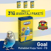Bird Food Energy Goal Fb 3x250 gr Muhabbet Kuşu Yemi