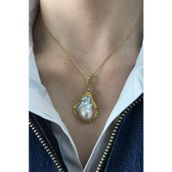 Birinci1926 925 Ayar Gümüş Barok İnci Kadın Kolyesi