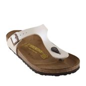 Birkenstock 943871 Krem Gizeh Kadın Terlikleri ve Sandaletleri