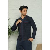 Birşen Tekstil Erkek Uzun Kollu Penye Pijama Takımı - Lacivert