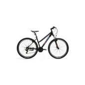 Bisan Athena 43 cm V 27.5 Jant 21 Vites Parlak Siyah Mavi Mor Dağ Bisikleti