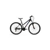 Bisan Athena 48 cm V 29 Jant 21 Vites Parlak Siyah Mavi Mor Dağ Bisikleti