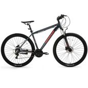 Bisan Atlas 43 cm V 26 Jant 21 Vites Parlak Gri Kırmızı Erkek Dağ Bisikleti