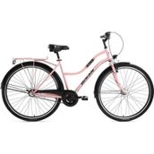 Bisan Bella 34 cm V 24 Jant 3 Vites Pudra Pembe Siyah Kadın Şehir Bisikleti