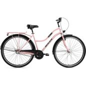 Bisan Bella 46 cm V 28 Jant 3 Vites Pudra Pembe Siyah Kadın Şehir Bisikleti
