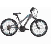 Bisan Buffalo 30 cm V 24 Jant 18 Vites Füme Siyah Mavi Çocuk Bisikleti