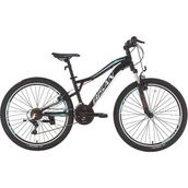 Bisan Buffalo 37 cm V 27.5 Jant 21 Vites Mat Siyah Mavi Dağ Bisikleti