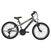 Bisan Cooper 30 cm V 24 Jant 21 Vites Füme Siyah Sarı Çocuk Bisikleti