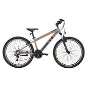 Bisan Cooper 37 cm V 27.5 Jant 21 Vites Açık Gri Siyah Turuncu Dağ Bisikleti