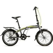 Bisan FX 3500-NX3 32 cm V 20 Jant NEX.3 Vites Metalik Gri Sarı Katlanır Bisiklet