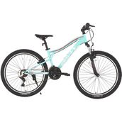 Bisan Gazelle 37 cm V 27.5 Jant 21 Vites Turkuaz Koyu Pembe Dağ Bisikleti