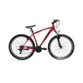 Bisan Leon 48 cm V 27.5 Jant 21 Vites Bayrak Kırmızısı Siyah Erkek Dağ Bisikleti