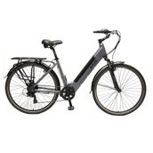Bisan Moon 47 cm / M Metalik Gri Siyah Elektrikli Bisiklet