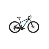 Bisan MTX 7200 Mat Siyah Mavi 43 cm Kadro 26 inç Jant 24 Vites Dağ Bisikleti