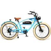 Bisan Rider 46 cm Disk Fren 26 Jant 7 Vites Gökyüzü Mavisi Turuncu Elektrikli Bisiklet