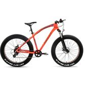 Bisan Savage FT1 Deore Fat Bike MD 26 Jant 10 Vites 46 Kadro Neon Turuncu Mavi Dağ Bisikleti