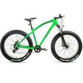 Bisan Savage FT1 Fat Bike MD Fren 26 Jant 10 Vites 46 Kadro Neon Yeşil Gri Dağ Bisikleti