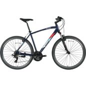 Bisan TRX 8100-23 46 cm V 28 Jant 21 Vites Mat Siyah Mavi Erkek Şehir Bisikleti