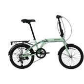 Bisan Twin-s V Fren 6 Vites 20 Jant Mint Yeşili Siyah 28 Kadro Katlanır Bisiklet