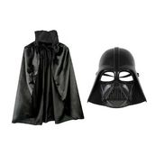 Bisepetim Çocuk Boy Yıldız Savaşları Darth Vadet Maskesi ve Siyah 90 cm Pelerin Seti