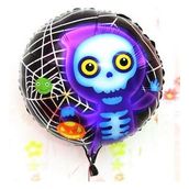 Bisepetim Halloween İskelet Hayalet Folyo 18 inç Balon