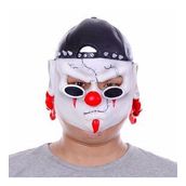 Bisepetim Lateks Şapkalı Gözlüklü Beyaz Maske