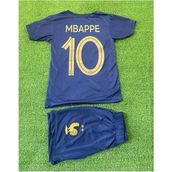 Bite Nose Mbappe Fransa Milli Takım Embappe Çocuk Şortlu Lacivert Halı Saha Forma
