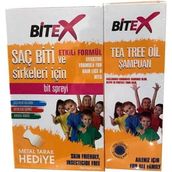 Bitex Bit Ve Sirke Spreyi 100 Ml + Şampuan 150 Ml Çelik Tarak Hediyeli