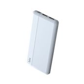 Bix 10000 Mah Beyaz Çift USB Çıkışlı ve LED Bildirimli Portatif Powerbank