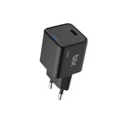 Bix 20W GaN USB-C iPhone Android ve iPad Uyumlu Type-C PD Siyah Hızlı Şarj Adaptörü