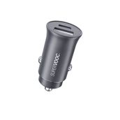 Bix 33 W SuperVooc 2.0 Type-C PD ve USB-A Çift Portlu Araç içi Hızlı Şarj Cihazı