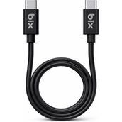 Bix BX-UC02C 1.2 mt Siyah 60W Type-C to Type-C Hızlı Şarj ve Data Kablosu