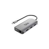 Bix BX17HB Type-C To Gigabit Ethernet HDMI PD USB 3.2 Micro SD/SD VGA Çoklayıcı Adaptör