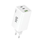 Bix BX3P101G 100 Watt Beyaz Gan Üçlü Portlu Pd Pps Destekli Usb-C Usb-A Hızlı Şarj Laptop Adaptörü